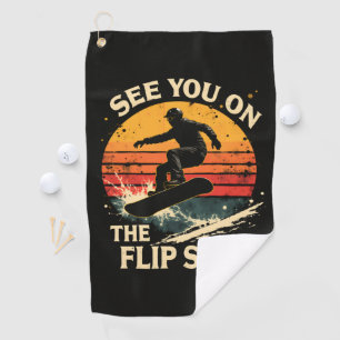 Serviette De Golf Planche à neige drôle - À vous de jouer de l'autre