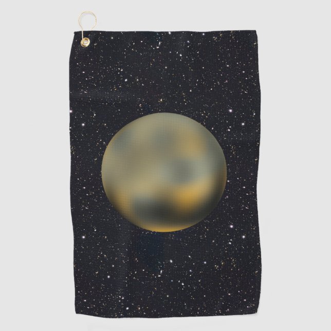 Serviette De Golf Planète Pluto Starry Sky (Devant)
