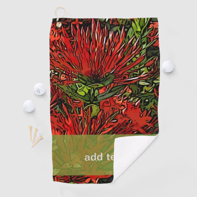 Serviette De Golf Plante de Firebush (En situation)