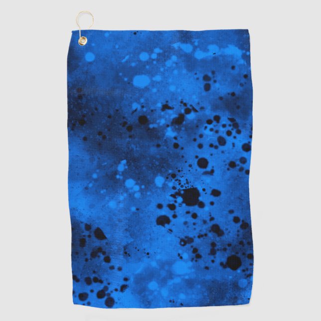 Serviette De Golf Plat de peinture bleu (Devant)