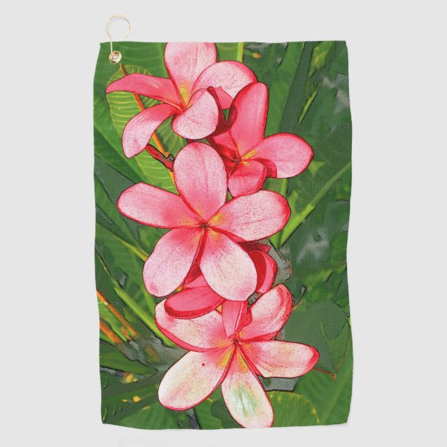 Serviette De Golf plumérie (Devant)
