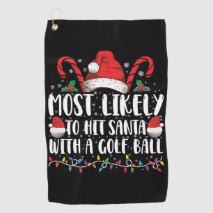 Serviette De Golf Plus susceptible de frapper le Père Noël avec un b