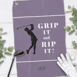 Serviette De Golf Poignée de golf humoristique drôle pour femmes vio