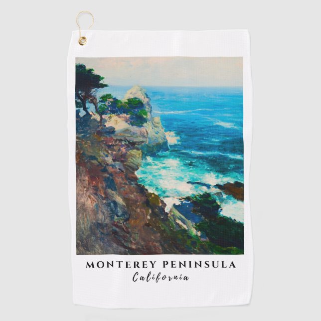 Serviette De Golf Point Lobos Monterey Peninsula California Coastal (Devant)