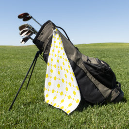 Serviette De Golf Pois Jaunes, Motif Polka Dot, Points, Pots