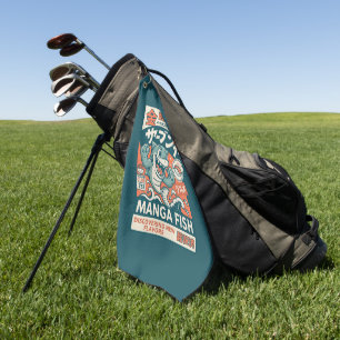 Serviette De Golf Poisson Manga