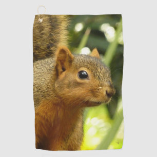 Serviette De Golf Portrait d'un écureuil Nature Animal Photographie