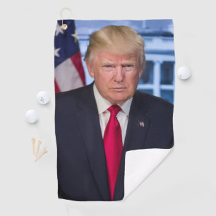 Serviette De Golf Portrait officiel de Donald Trump