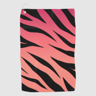 Serviette De Golf Poster de animal rose