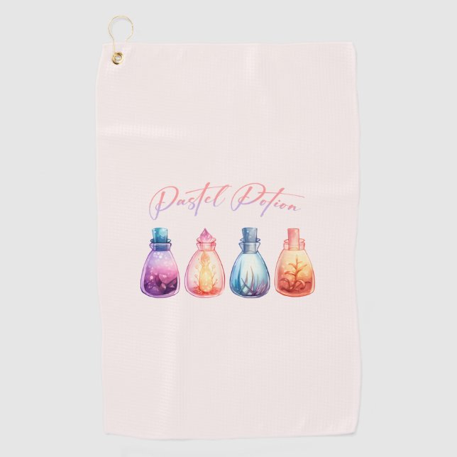 Serviette De Golf Potion Pastel (Devant)