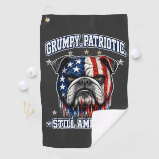 Serviette de golf pour le 14 juillet avec Bulldog