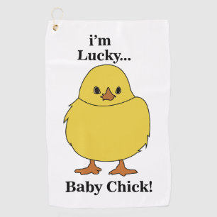 Serviette De Golf Poussins Je Suis Chanceux Bébé Poussin
