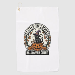 Serviette De Golf Premier costume d'Halloween Vintage Chat Noir Citr