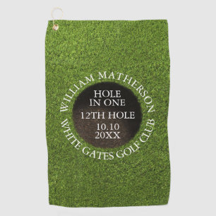 Serviette De Golf Prix personnalisé de trou en un au golf