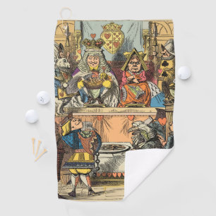 Serviette De Golf Procès d'Alice du Valet de Cœur Vintage