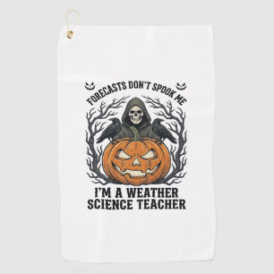 Serviette De Golf Professeur Météo Halloween Épouvantable Faucheur C