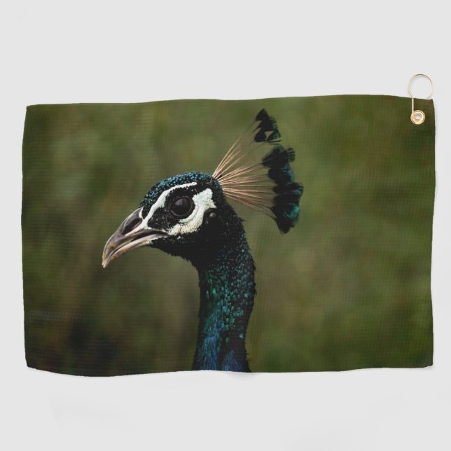 Serviette De Golf Profil de paon  (Horizontal)