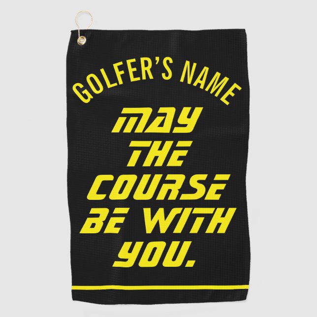 Serviette De Golf Puisse le terrain être avec vous Custom Golf Towel (Devant)