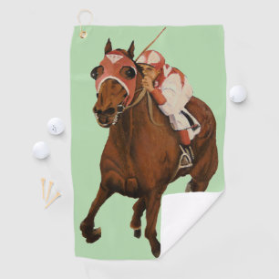 Serviette De Golf Pur-sang Seabiscuit Classic Victoire de la course