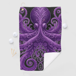 Serviette De Golf Purple Octopus Victorian Steampunk Kraken