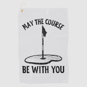 Serviette De Golf Que le terrain soit avec vous Drôle de golf Dons