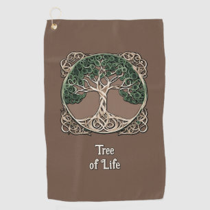 Serviette De Golf Quitter l'arbre de vie du papier