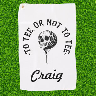 Serviette De Golf Quote de Golfeur amusant personnalisé simple