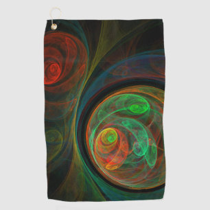 Serviette De Golf Reborn Green Art Abstrait
