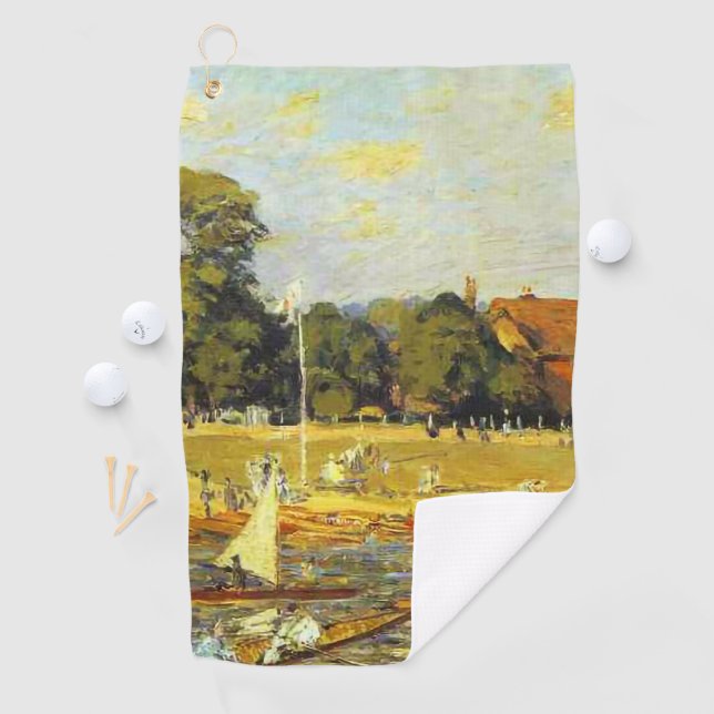 Serviette De Golf Regatta at Hampton Court Alfred Sisley Poster (En situation)