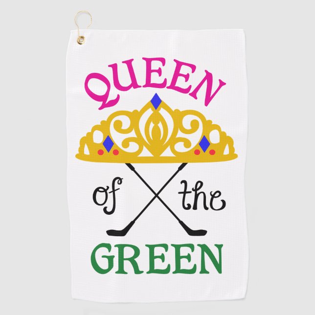 Serviette De Golf Reine du Vert (Devant)