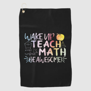 Serviette De Golf Remerciement pour professeur de maths - Soyez géni