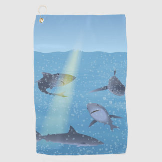 Serviette De Golf Requins