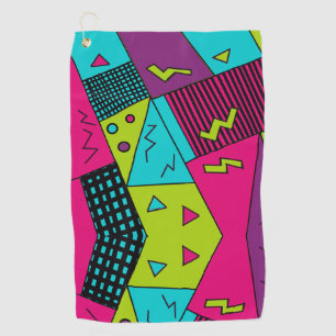 Serviette De Golf Retour aux coussins rétro des années 90