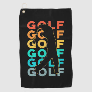 Serviette De Golf Retro Golfer