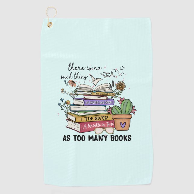 Serviette De Golf Rien De Trop De Livres (Devant)