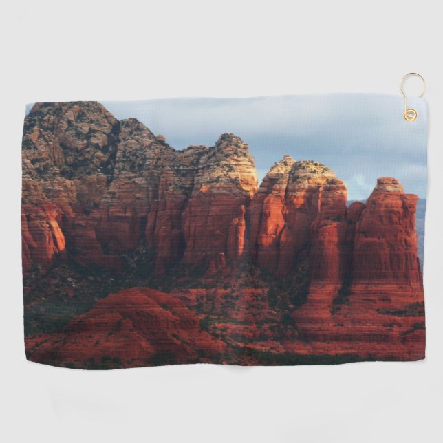 Serviette De Golf Roche à café nuageux à Sedona Arizona (Horizontal)