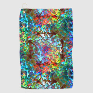Serviette De Golf Rocher bleu psychédélique ou cybernétique