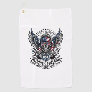Serviette De Golf Rocker du bandana patriotique Méta musique Old Glo
