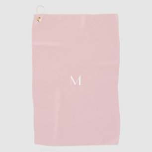 Serviette De Golf rose pâle - ajouter du monogramme
