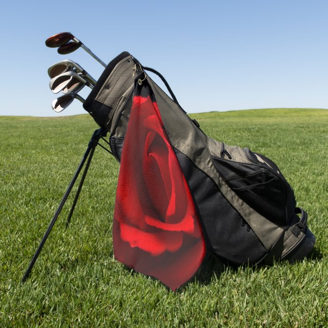 Serviette De Golf Rose rouge gtcnm (Vert)