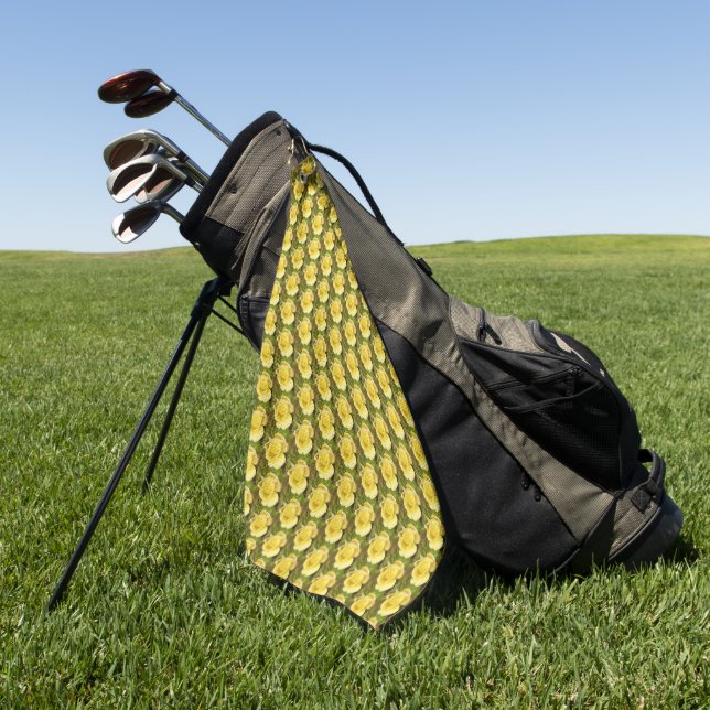 Serviette De Golf Rosebud jaune (Vert)