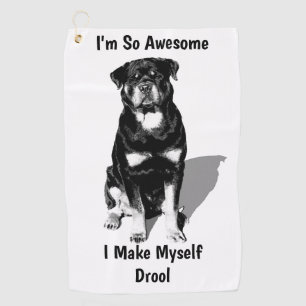Serviette De Golf Rottweiler