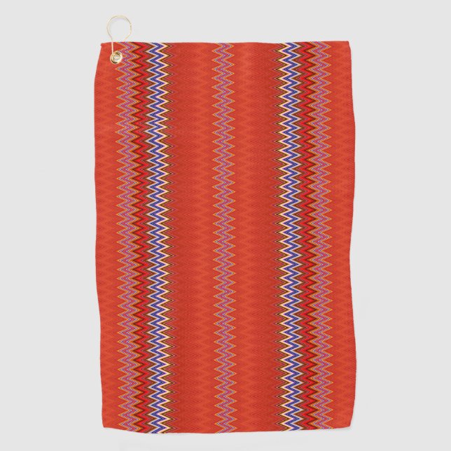 Serviette De Golf Rouge (Devant)