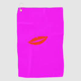 Serviette De Golf Rouge lèvres rose