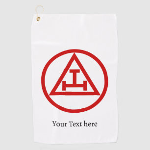 Serviette De Golf Royal Arch Chapitre Freemason Masonic Cadeau Golfe
