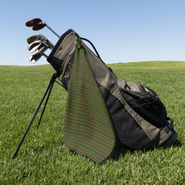 Serviette De Golf Royal Black Watch Tartan Plaid Classic Blue (Vert)