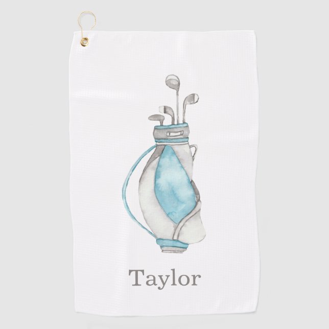 Serviette De Golf Sac de golf Watercolor (Devant)