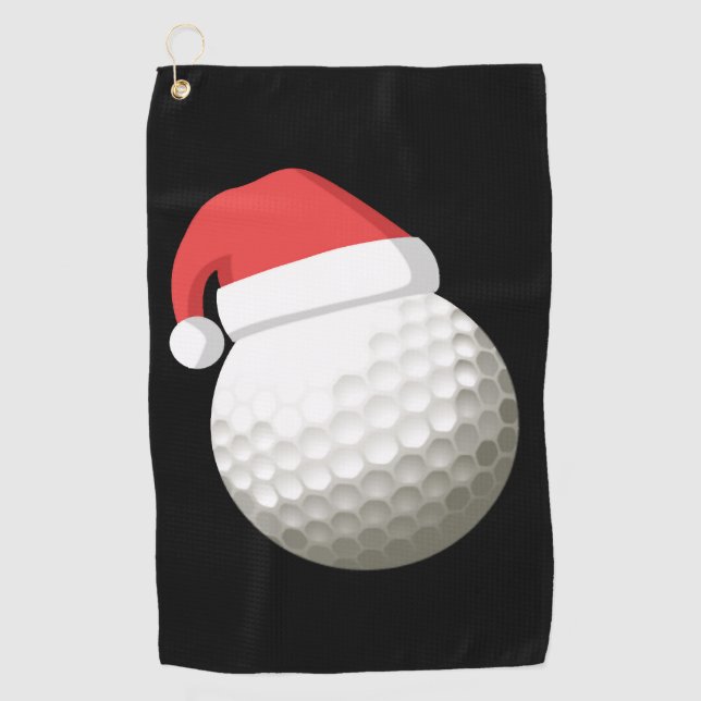 Serviette De Golf Santa Hat Christmas Golf (Devant)