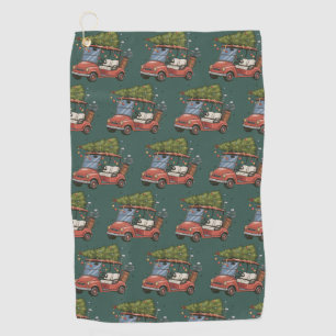 Serviette De Golf Sapin de Noël pour chariot de golf Cadeau pour ama
