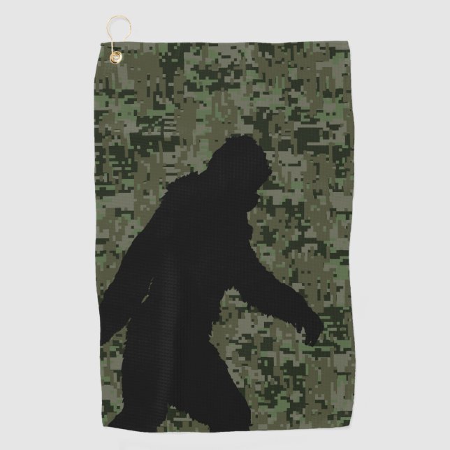 Serviette De Golf Sasquatch Bigfoot Silhouette Squatchine (Devant)